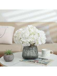 1/5/10PCS Artificial Flowers-Hydrangea Macrophylla, Silk Hydrangea Macrophylla, Fake Plants, Home, Dining Room, Living Room, Outdoor Garden Decoration,The Art Of Inserting Flowers, Photography Props, Autumn, Spring, Vase, Flower Wall, Flower Wreath, Bridal Bouquet, Wedding Decoration, DIY Flower Wreath Materials, Birthday Party Decoration Materials, Home Decoration Accessories, Valentine's Day.