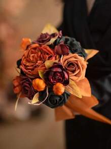 25 piezas de flores artificiales con aspecto real, rosas de espuma antigua con tallos para manualidades, ramos de boda, centros de mesa de baby shower, arreglos florales, decoración de mesas de fiesta y decoración del hogar