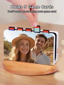 Ayotu Switch Dock 保护壳，兼容 Switch OLED/Switch NS 扩展坞，定制外壳防止划伤，可容纳 5 张游戏卡以避免丢失，游戏机配件，保护套，游戏玩家的最佳礼物，可与家人、宠物、情侣、偶像漫画照片一起定制，适合送给游戏玩家、朋友和家人的礼物 - 彩色 - 查看 7