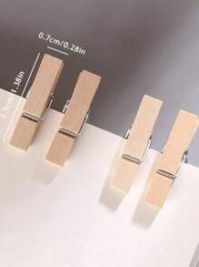 30/10pcs Black Birch Decorative Nail, 2.87 Inch Photo Picture Hanging Clip, Clothes Pin For Home Decoration,Beachwear,Spring,Minimalist,Summer Tops