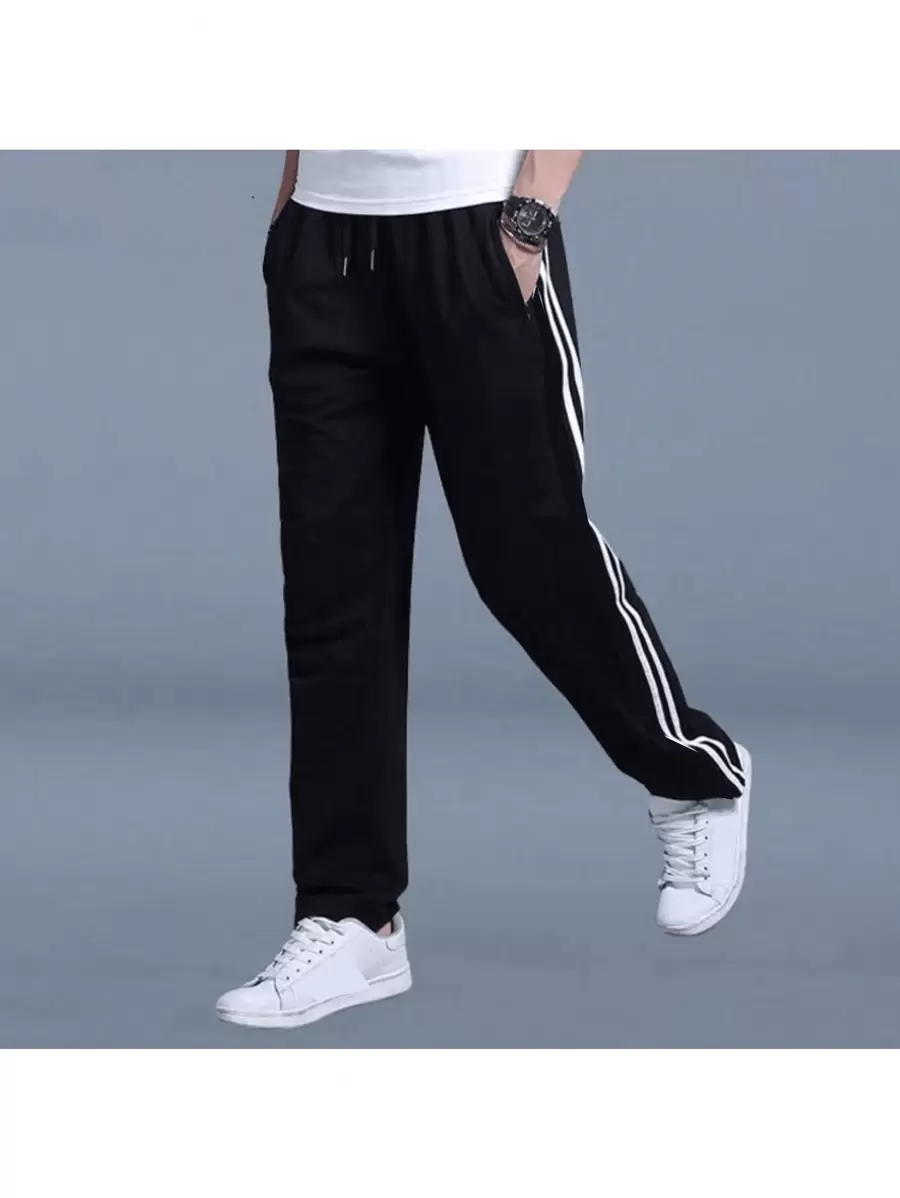 Men's Jogger Pants Gym Sports Fashion Casual Comfortable - 黑色 - 查看 1
