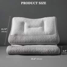 2/4 paquetes de almohada cervical de apoyo de látex, almohada ergonómica para sueño profundo de espalda y hombro, almohada de tracción cervical para dormirde lado
