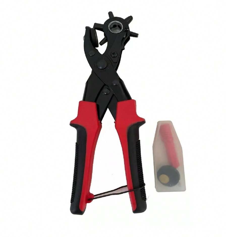 Alicate Perfurador de Couro para Serviço Pesado Profissional - Ferramenta Perfuradora de Cinto em 6 tamanhos
