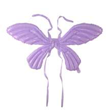 1pc Inflatable Angel Wings Foil Balloon, Colorful Butterfly Backpack Decor, Wholesale For Party, Night Market,