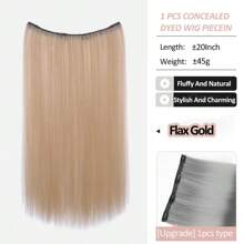 1. 直发假发，夹式设计，自然发质，带挑染 - 彩色 - 查看 10