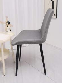 Light Gray Solid Color Waterproof Elastic Curved Chair Package, Chair Cover, Anti Dirt Makeup Chair Cover, Backrest Integrated Modern Nordic Ins Chair Cover, Home Chair Cover