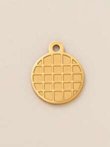 1Pc Personalized Stainless Steel Pendant, DIY Jewelry Accessories, Drip Oil Coating Pattern, Suitable For Bracelets, Necklaces, Earrings