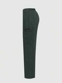 cimmuovere 女士护理/护理手术裤，舒适纯色简约多口袋手术裤