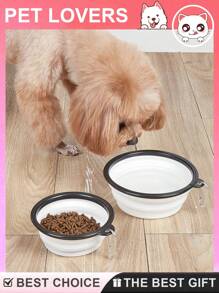 2pcs Collapsible Pet Bowl, Dog Bowl, Cat Bowl, Cat Food Bowl, Dog Food Bowl, Dog Cat Bowl, Pet Food Water Bowl, Dog Water Bowls, Pet Feeding Watering Dish, Dog Water Food Bowl , Travel Dog Bowl, Pet Water And Food Feeding Bowl, Pet Food Feeding Bowl, Travel Dog Cat Bowl, Pet Water Bowls, Dog Travel Bowls, Dog Cat Travel Bowls, Pet Water Food, Portable Silicone Collapsible Dog Water Bowl - Multicolor - View 6