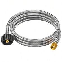 OCEANB 12FT Propane Hose Adapter 1lb To 20lb, Propane Adapter Hose, Propane Tank Hose Fit For Webber Q Grill Coleman Camping Stove 809315