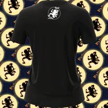 Playera negra de algodón peinado casual para mujer y hombre con estampado de Luffy gear 5 - Negro - Ver 5