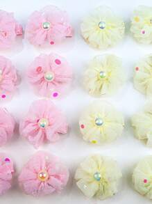 2 piezas de sujetadores de pelo con puntos de colores pastel brillantes, accesorios de pelo adorables para mascotas perros y gatos, aptos para razas pequeñas