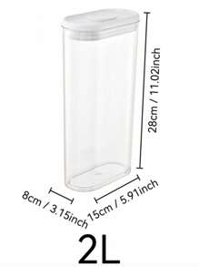 1/4Pcs Storage Containers With Lids, Clear Food Storage Jar For Pantry Cookie Flour Cereal Rice Sugar Tea Coffee Beans Spice, Airtight Food Storage Containers With Lids, Clear Plastic Storage Jars For Dry Food, Leakproof Pantry Organization Containers