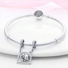 Disney Charme de fée fleur Mickey en argent sterling 925 Disney. Perle originale pour bracelet en argent de loi 925, bijoux faits maison, cadeau