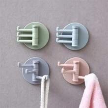 Organize Your Kitchen & Bathroom With This Self-Adhesive 3-Hook Rack & Key Holder! - Multicolor - View 1