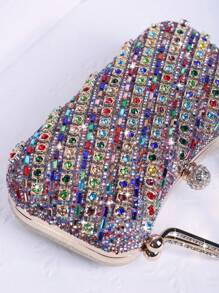 Glinsterende avondtas met strass-steentjes voor dames, geschikt voor bruiloften, feesten, gala's, Valentijnsdag, verjaardagscadeaus en verkleedpartijen.