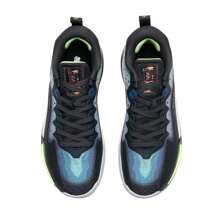 XTEP Men's Basketball Shoes, Comfortable Breathable Sports Casual Shoes, Near Battle 1st Generation - Anthracite/Ghost Green - View 4