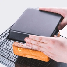 Ensemble de plaques de cuisson en acier au carbone texture noire et dorée | 3 tailles disponibles S/M/L (18-25cm/7.1 pièce-9.8") | Anti-adhésif, résistant à la chaleur, facile à nettoyer, revêtement anti-adhésif | Ustensiles de cuisson pour le four à la maison | Biscuits, pizza, barbecue, multifonction