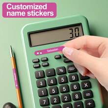 Customizable Purple Name Stickers, Tear-Resistant And Residue-Free, Personalized For Easy Identification, Vibrant Purple Colors With Cute Icon Designs, Waterproof, Ideal For Organizing And Labeling, Perfect For Home, Office, And Travel, High-Quality Adhesive, Personalize With Your Own Text, Great For Office Supplies, Luggage, And Personal Items For Children's Day, For Birthdays School, Home, School Essentials, Customized Stickers, Back To School Supplies - Purple - View 3