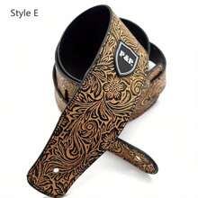 Faux PU Leather Guitar Strap 2.56 Inch Width Adjustable Length Soft Embroidered Belt For Classical Acoustic Electric Bass Guitars Musical Instrument Accessories (Cut From 1pc Leather Patterns May Slightly Differ From The Picture),Guitar>Brown,Acoustic Guitar Belt,Instrument Belt,Guitar Fret Wrap,Guitar,Guitar Neck,Guitar>Natural Wood Color,Guitar Phone Holder,Guitar Strap Wide,Amplifier Guitar,Guitar Loop,Guitar Classic - Multicolor - View 15