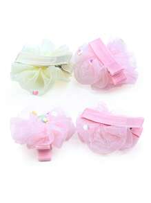 2 piezas de sujetadores de pelo con puntos de colores pastel brillantes, accesorios de pelo adorables para mascotas perros y gatos, aptos para razas pequeñas