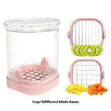 Latest [Manual Vegetable Chopper] Stainless Steel Manual Vegetable Chopper & Slicer - Adjustable Cuts For Dicing & Slicing, Essential Kitchen Gadget