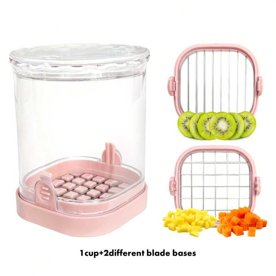 Latest [Manual Vegetable Chopper] Stainless Steel Manual Vegetable Chopper & Slicer - Adjustable Cuts For Dicing & Slicing, Essential Kitchen Gadget