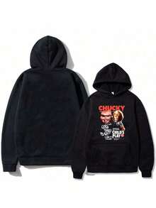 Moletom Personagem de Terror Blusa de Frio Streetwear Lançamento Casaco Algodão Quentinho Blusão Flanelado Moleton - Envio Imediato