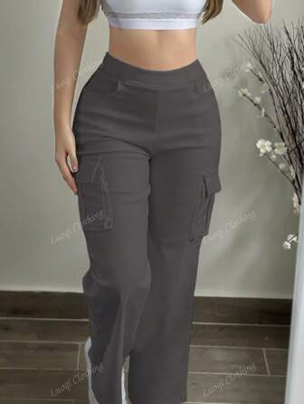 Damen Cargo-Hose in Große Größen, lässige Mode, vielseitig einsetzbar