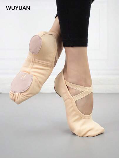 Wuyuan Split Sole 4-way Stretch Canvas Professional Ballet Shoes