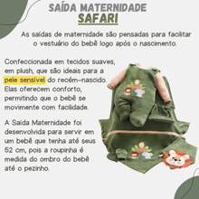 Kit Maternidade Menino Leãozinho Safari Plush Manta Luxo