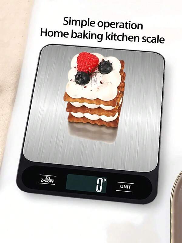 [BestSeller][Kitchen Essentials]1 Pc Multifunctional Weighing Kitchen Digital Electronic Scale,Food Scale,Italian Handheld Coffee Scale,Back Panel LED Display,Easy-To-Clean Stainless Steel Brushed Weighing Panel