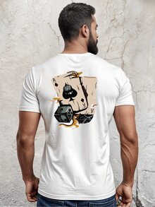 Camiseta Algodão Pôquer Unissex Camisa Anime Tshirt Vestuario Estampado