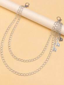 1pc Fashionable Double-Layer Giraffe Pants Chain, Suitable For Everyday Wear - Multicolor - View 4
