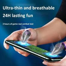 Manchon de doigt ultra-mince et respirant pour le jeu mobile 24h/24 : anti-transpiration, anti-dérapant, housses de doigts à l'écran tactile haute sensibilité, convient aux joueurs