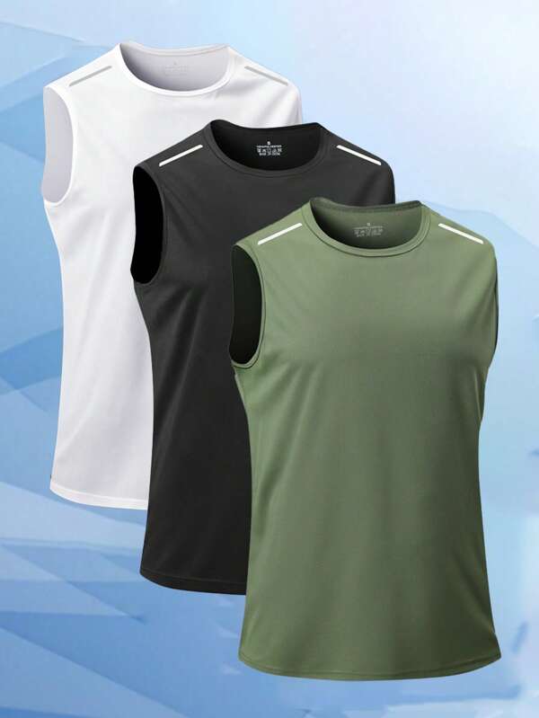 Men's Sports Tank Top, Quick-Dry Basketball Training Fitness Vest, Summer