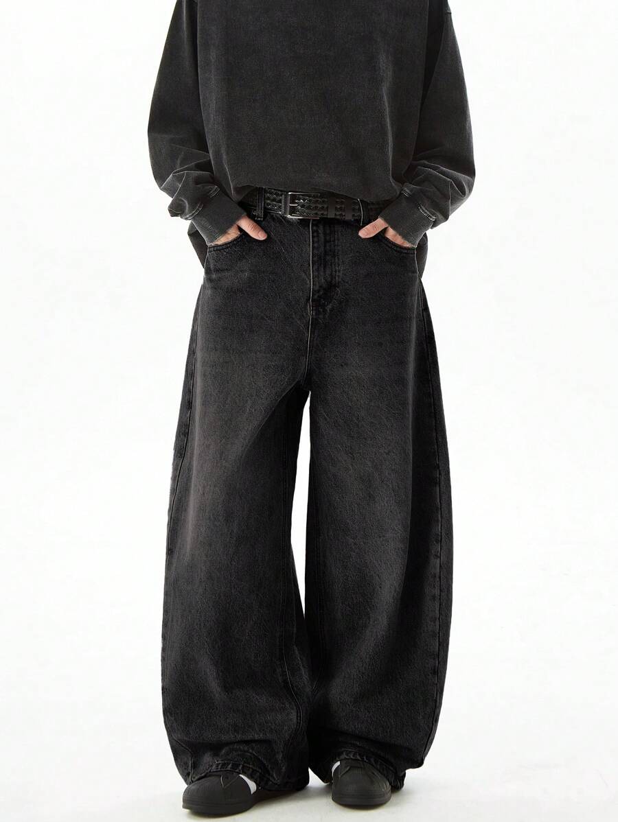 1 Stück locker sitzende, lässige, weite Boyfriend-Style Jeans, vielseitiger Partnerlook