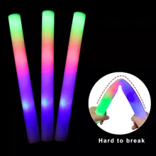 42/50pcs LED Foam Light Stick 5 LED Light 3 Flicker Mode, Glow, Perfect For Valentine's Day, Easter, Weddings, Carnivals, Concerts, Camping, Sporting Events, Bedrooms, Hotels, Parties,Fathers Dad Gift - 泡棉發光棒 - 查看 1