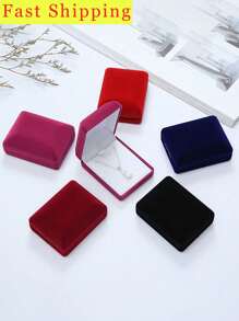 2/1pc Elegant Pendant Necklace Jewelry Gift Box, Jewelry Organizer, Classic Necklace Gift Packaging Box, Jewelry Storage Container For Trinket, Mother's Day Gift Wrap Storage Box, For Christmas, Valentine's Day, Wedding Special Occasions, Gift For My Mother, Room Decor - Multicolor - View 2