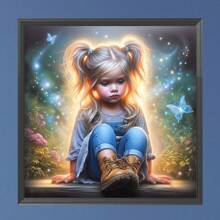 1pc Large 30x30cm/11.81x11.81 Inch DIY 5D Diamond Painting Kit, Frameless Full Drill Round Rhinestone Embroidery, Canvas Craft For Home & Office Wall Decor, New Diamond Painting Kits