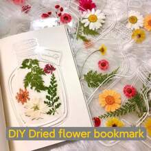20pcs Waterproof Transparent Glass Bottles Creative Specimen Decor Pressed Flower Vases, DIY Bookmarks Plant Specimen - Multicolor - View 1