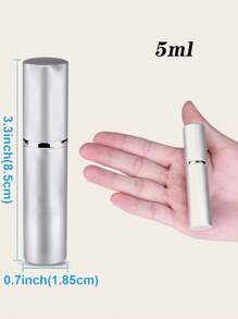 5ml 可再填充香水喷雾瓶便携式旅行可再填充瓶香水雾化器瓶迷你喷雾空化妆品容器底部填充泵式工具和配件，方便男士女士男孩和女孩使用香水，夏季度假返校旅行必备品