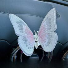 1 件可爱动感蝴蝶仪表盘装饰，治愈系汽车内饰装饰 - 彩色 - 查看 4