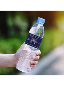 30 Pcs Custom Water Bottle Labels Stickers Self Adhesive Candy Wrap Bridal Shower Decor Personalized Text - Multicolor - View 5