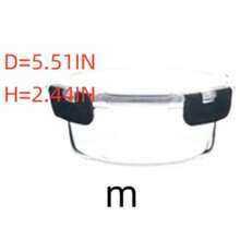 Recipientes de almacenamiento de alimentos de vidrio borosilicato con tapas herméticas, a prueba de fugas, aptos para microondas, seguros para lavavajillas - regalo perfecto para viajes y preparación de comidas