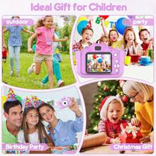 Cute Rabbit Kids Selfie Camera Toy, With 32GB TF Card, Toddler Digital Camera For  Boys/Girl Children Video Camcorder Cameras With HD 1080 IPS Screen Christmas Birthday Festival Gifts - Màu tím - Xem 6