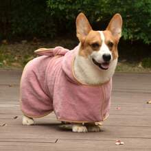 Dog Lover And Dog Mom Love Bathrobe, Cat/Dog Lover Gift And Dog/Cat Mom Love Pet Sleepwear, Absorbent Towel Robe, Hooded, Warm, Paw Print Embroidery, Tie Waist, Super Soft Fabric, Suitable For Small Medium Large Dog Lover And Dog Mom Loves