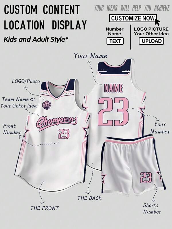 2pcs Personalized Men's Basketball Jersey- Customized Name,Number And Picture Print Tank Top+Shorts Sports Set For Team Training &Casual Wear Spring/Summer,Stylish,Fashion,Hipster,Casual,Minimal Chic,Personalized,Customized,Custom,Unique,Guy Costumes,Capsule Wardrobe,Men Basic/Street Style,Ideal Gifts For Him,Boyfriend,Family,Friends,For Birthdays,For Vacation/Holiday,For School/Competition,For Sports/Climbing
