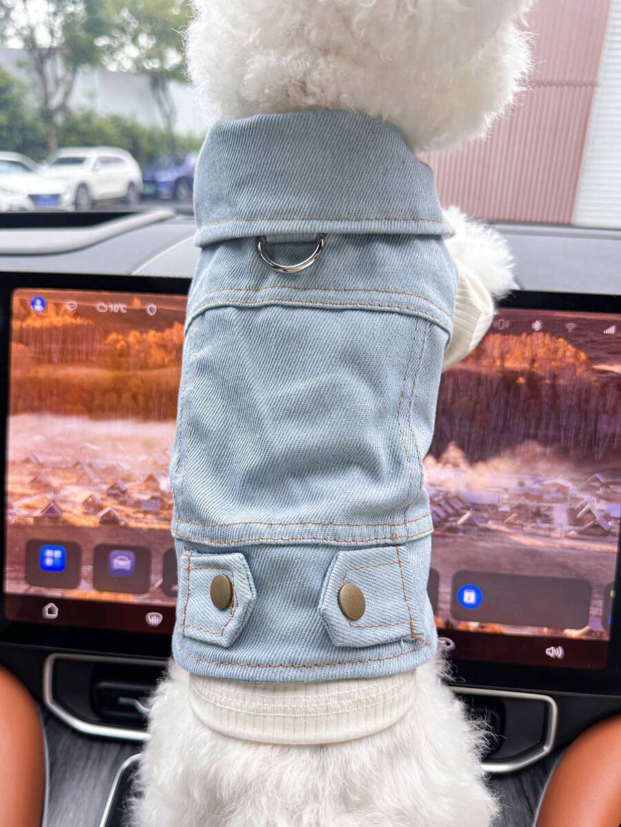 1 件宠物服装，经典纯色小型犬和幼犬服装，时尚可爱的小型犬春夏服装