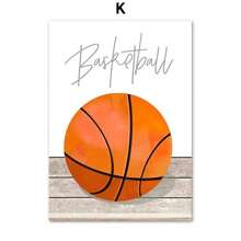 1pc Wall Arts Posters Optional Frame Modern Frameless Football Basketball Baseball Golf Sport Wall Art Canvas Painting Poster Pictures Room Decor Teen Room Decoration - Multicolor - View 44